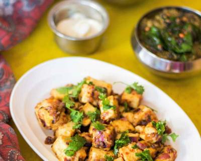Lahsuni Paneer Recipe - Paneer Flavoured With Garlic