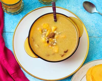 Aam Ki Kheer Recipe - Mango Coconut Payasam Recipe