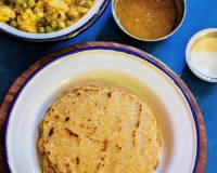 Mooli Jowar Ki Roti Recipe - Mullangi Kambu Chapathi