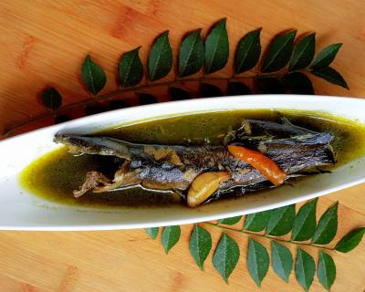 Assamese Style Walking Catfish In Curry Leaf Gravy Recipe