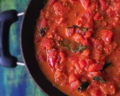 नादन टमाटर करी रेसिपी - Kerala Style Nadan Tomato Curry Recipe (Recipe In Hindi)