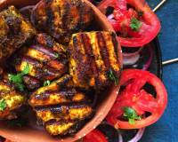 Grilled Paneer Methi Tikki Recipe