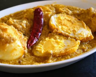 Dim Posto Recipe - Bengali Egg Curry With Poppy Seeds