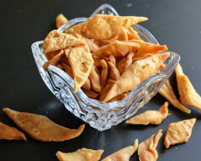 Bengali Style Kucho Nimki Recipe (Diamond Shaped Salty Snacks)