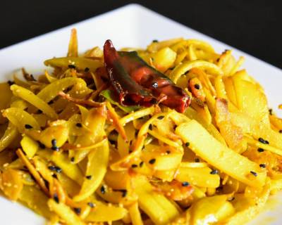 Lau Er Khosha Bhaja Recipe - Bottle Gourd Peel Stir Fry