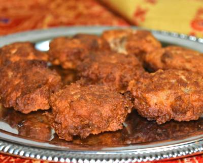 Narikol Pitha Recipe - Sweetened Coconut Fritter