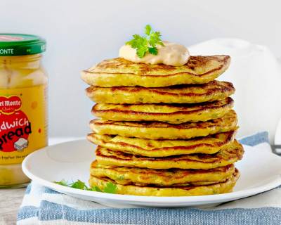 Carrot Corn Mayo Pancake Recipe With Sandwich Spread