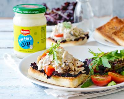 Tuna Roasted Mushroom Sandwich Recipe with Tartare Dip Mayo