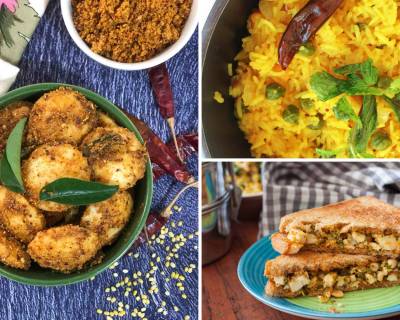 Kids Lunch Box Menu Plan- Hare Chane Ka Pulav, Moong Dal Podi Idli, Lobia Masala & More