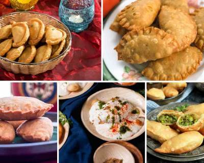 10 Best Gujiya Recipes Perfect For Snack-  Karanji | Ghughra Recipes | Holi Recipes