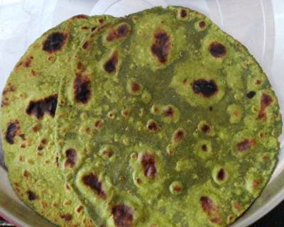 Whole Wheat Spinach Paratha Recipe