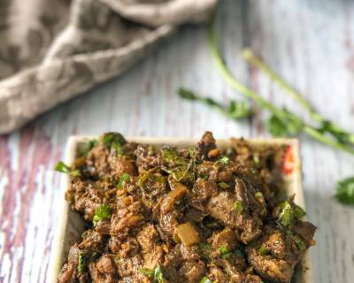 Andhra Chicken Liver Fry Recipe