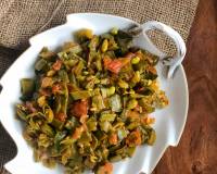 Chikkudukaya Vepudu Recipe-Broad Beans Masala Poriyal