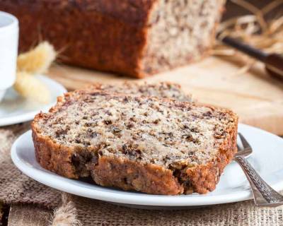 Eggless Banana and Date Loaf Recipe 