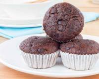 Chocolate Banana Muffins Made From Archana's Kitchen Eggless Rich Chocolate Cake Mix