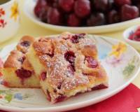 Eggless Fresh Cherry Cake Recipe 