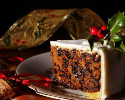 Eggless Traditional Christmas Cake Recipe - Vegan Options