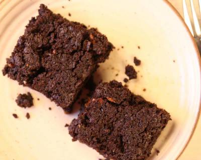 Eggless Rich Chocolate Brownies Recipe