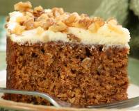 Eggless Spiced Carrot Olive Cake Recipe 