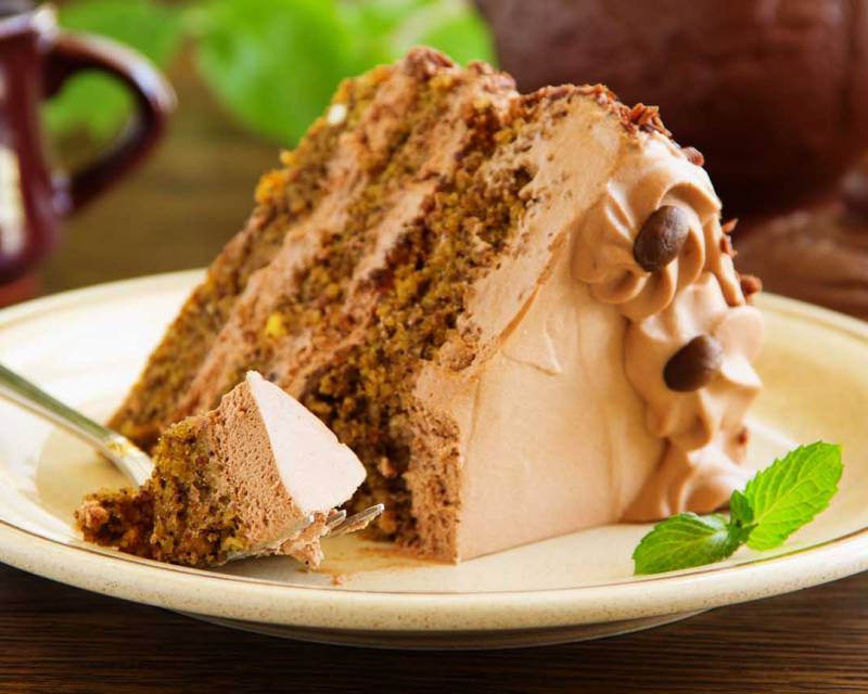 Chocolate Coffee Cake Recipe with Chocolate Buttercream Frosting