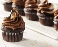 Chocolate Cup Cakes with Irish Cream Frosting