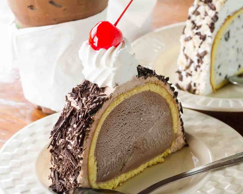 Eggless Chocolate Ice Cream Cake Recipe 