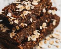 Eggless & Gluten free Oats Banana Brownie Recipe