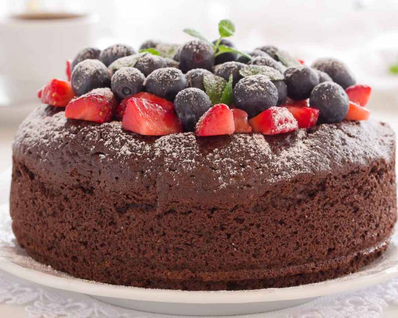 Eggless Easy Chocolate Cake Recipe - Vegan Option