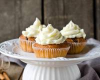Eggless Carrot Cupcake Recipe with Cream Cheese Frosting 