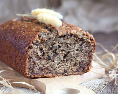 Eggless Whole Wheat Banana Bread Recipe-Vegan Options