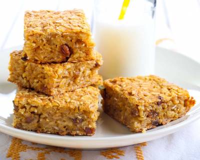 Pumpkin Oatmeal Breakfast Bar Recipe