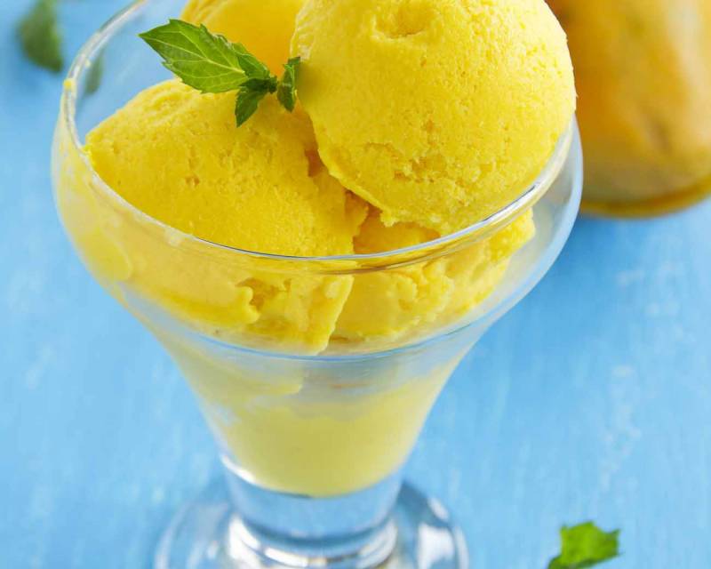 Homemade Mango Ice Cream Recipe