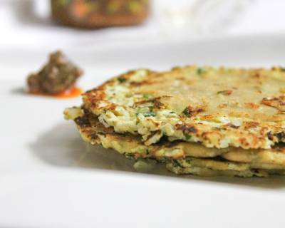 Cabbage Paneer Paratha Recipe 