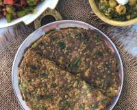 Palak Ragi & Oats Wheat Thepla Recipe - Healthy Diabetic Roti