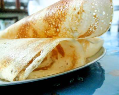 घी रोस्ट डोसा रेसिपी - Homemade Crisp Ghee Roast Dosa (Recipe In Hindi)