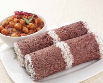 Kerala Style Ragi Puttu Recipe - Healthy Diabetic Friendly Recipe