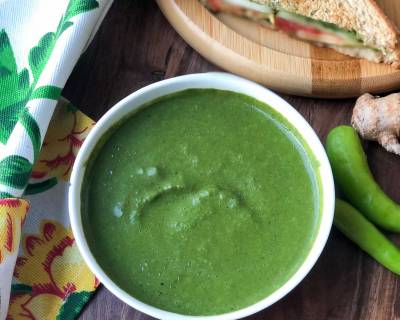 धनिया पुदीना चटनी - Green Chutney Recipe