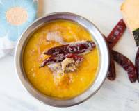 Pumpkin Dal with Garlic Tadka Recipe