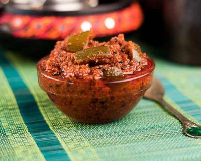 Aam Ka Achaar Recipe - North Indian Spicy Raw Mango Pickle