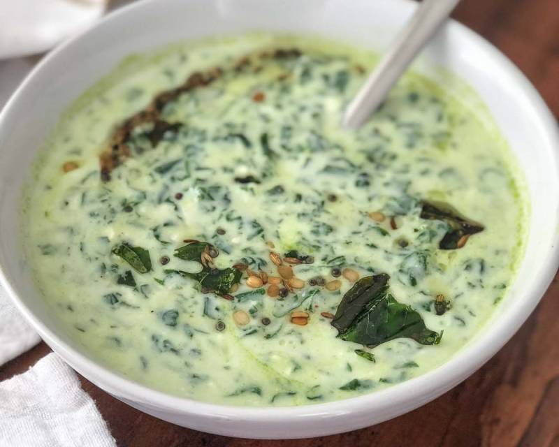 Palak Raita Recipe (Spinach Yogurt Salad)