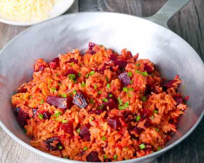 Beetroot Rice Recipe - Beetroot Pulao