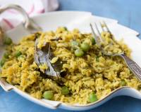 Methi Matar Pulao Recipe - Fenugreek Green Peas Pulao