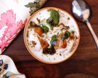 Oats and Green Moong Dal Dahi Vada Recipe 
