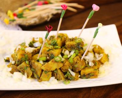 Healthy Aloo Chaat Dilli Style Recipe -Spicy & Tangy Potato Stir Fry 