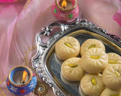 Homemade Doodh Peda Recipe - Milk Peda