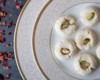 Gulab Sandesh Recipe - Cottage Cheese Flavored with Rose Water