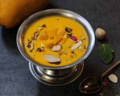 Mango Phirni Recipe - Mango Rice Pudding Recipe