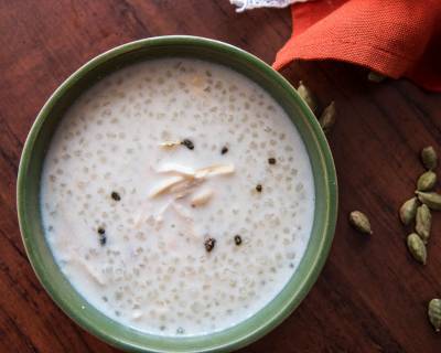 Sabudana Kheer Recipe - Tapioca Pearl Milk Pudding