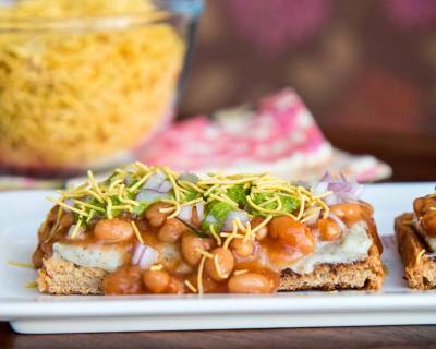 Baked Beans & Potatoes Chaat Recipe