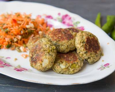 Matar Pudina Oat & Broken Wheat Tikki Recipe